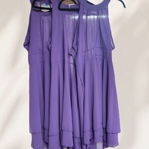 Halter Style Sleevess Tiered Dress Lot Of 3 Source Unknown Size (See Measurement